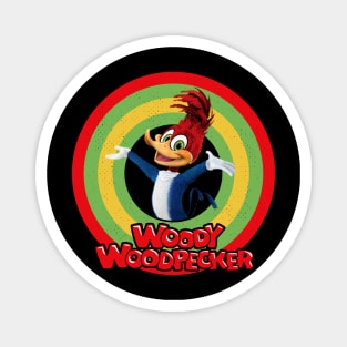 Woody Woodpecker Circle Style Magnet